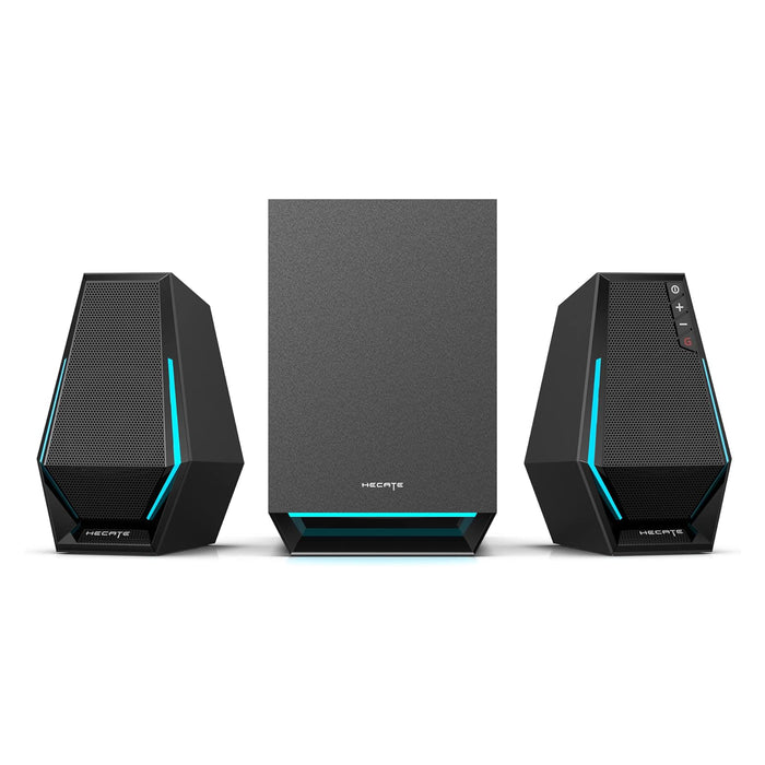 Edifier G1500 MAX 2.1 Computer Speakers System, 60W Hecate Gaming Speakers with Subwoofer Line Out, RGB Light, Bluetooth 5.3, USB, Type-C, 3.5mm AUX Input