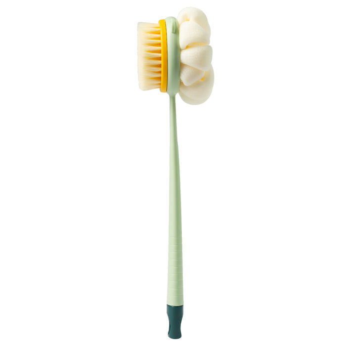 Rejuuv 2 in 1 Shower Body Brush with Bristles and Loofah