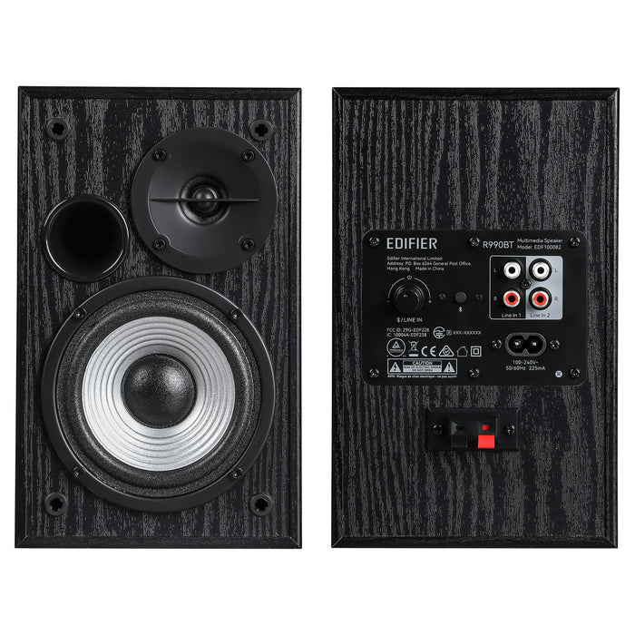 Edifier R990BT 2.0 Active Multimedia Speakers - Bluetooth Bookshelf Speakers - Powered Studio Monitor Speaker - MDF Enclosure - 24W RMS (Pair)