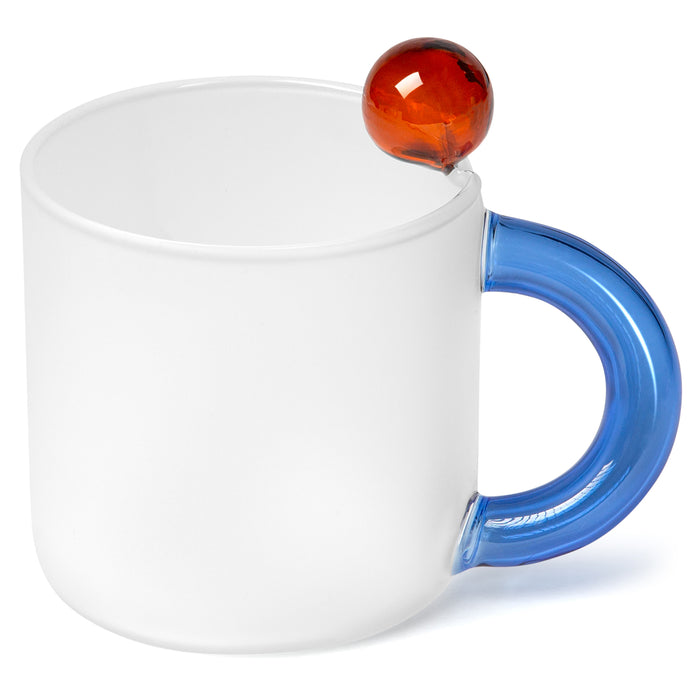 VENTRAY Home Irish Coffee Mug - Frosted Tea Glass Cup, Blue