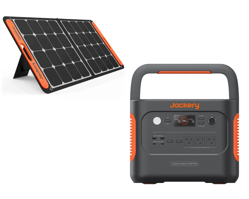 Jackery Solar Generator 1000 Plus with SolarSaga 100W Solar Panels