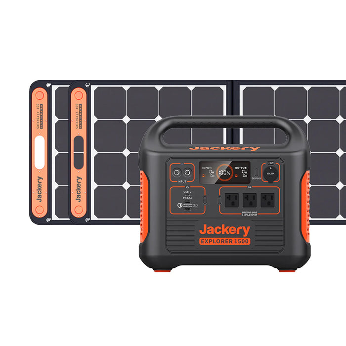 Jackery Solar Panel + Explorer Generator 1500