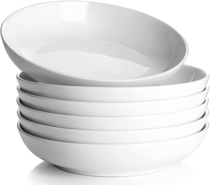 DOWAN Pasta Bowls, Large Ceramic Salad Serving Bowls set