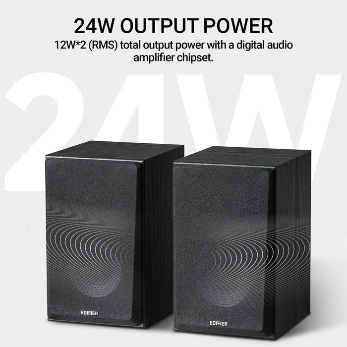 Edifier R990BT 2.0 Active Multimedia Speakers - Bluetooth Bookshelf Speakers - Powered Studio Monitor Speaker - MDF Enclosure - 24W RMS (Pair)