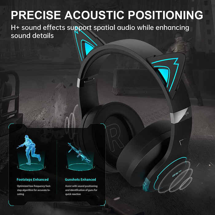 Edifier G5BT CAT Wireless Bluetooth Wired Cat Ear Gaming Headset with Mic