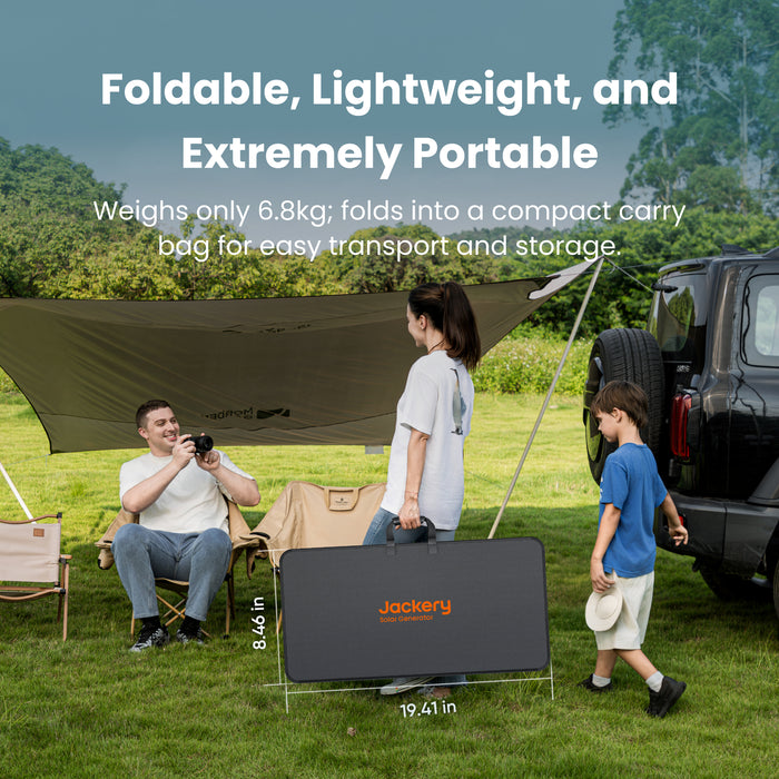 Jackery SolarSaga 340 X Portable Solar Panel, 340W High-Efficiency Solar Charger with IBC Technology, IP68 Waterproof & Dustproof Foldable Design, Rapid Charging for Explorer Power Stations, Off-Grid Living, RV, and Home Emergency Backup