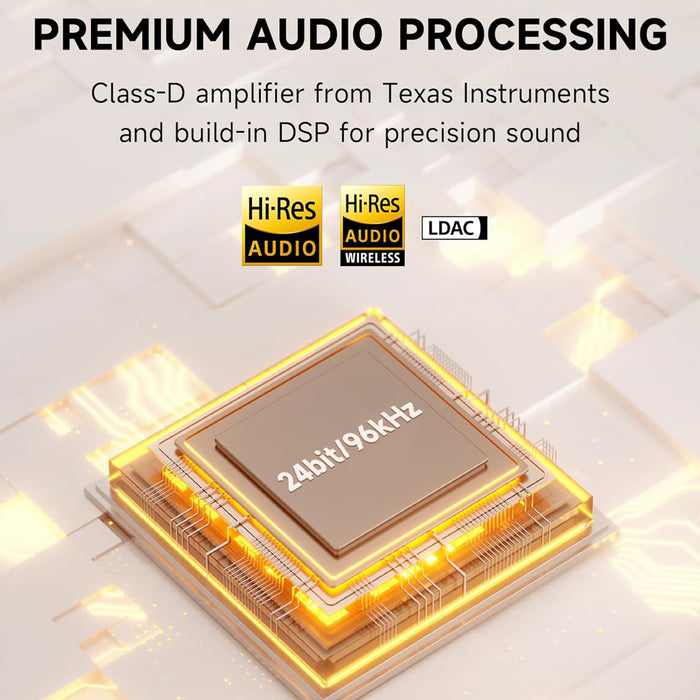 Edifier Bookshelf Speakers, 66W RMS Desktop Speakers, Hi-Res Audio & Hi-Res Wireless Audio Computer Speakers, Bluetooth V5.3 Speakers with USB-C AUX Input and Stands