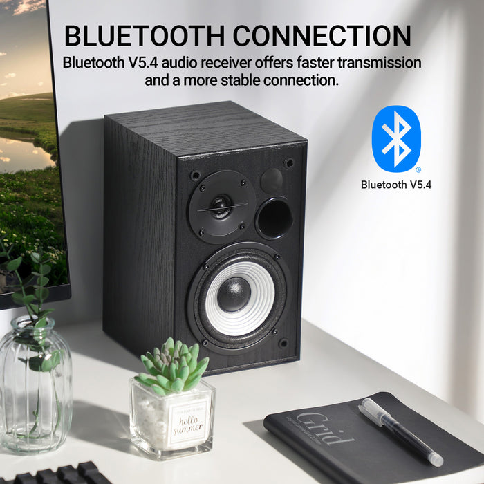 Edifier R990BT 2.0 Active Multimedia Speakers - Bluetooth Bookshelf Speakers - Powered Studio Monitor Speaker - MDF Enclosure - 24W RMS (Pair)