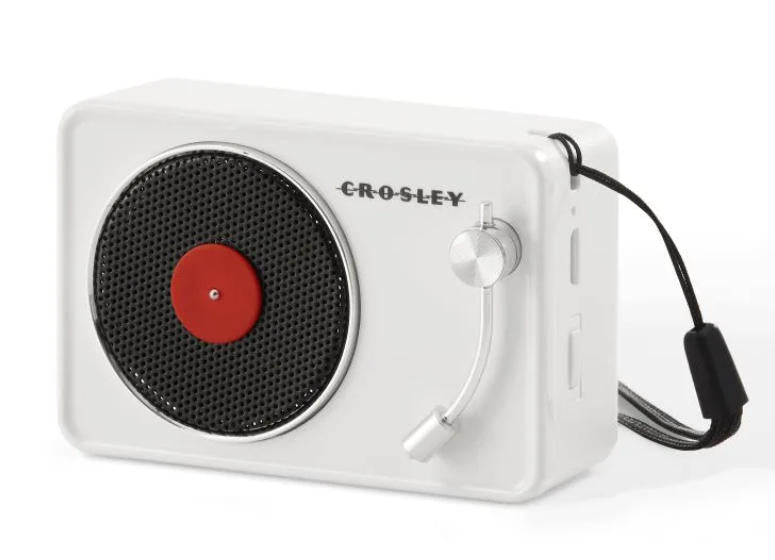 Mini Record Player Portable Bluetooth Speaker In White