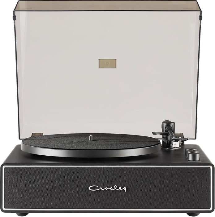 Crosley CR6046A-BKSL Stave 2-Speed Bluetooth Record Player Turntable