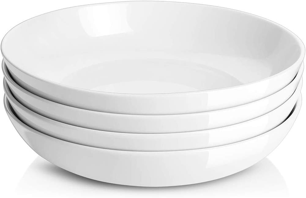 DOWAN Pasta Bowls, Large Ceramic Salad Serving Bowls set