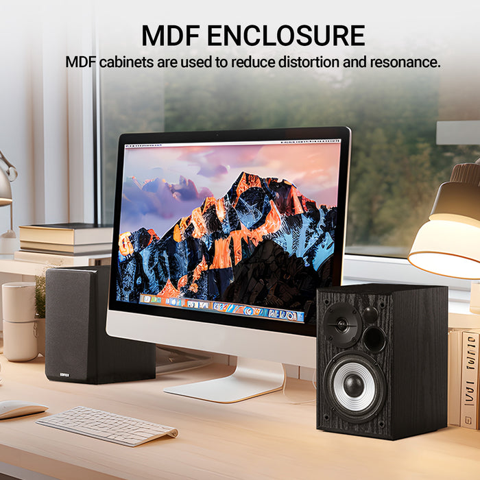 Edifier R990BT 2.0 Active Multimedia Speakers - Bluetooth Bookshelf Speakers - Powered Studio Monitor Speaker - MDF Enclosure - 24W RMS (Pair)
