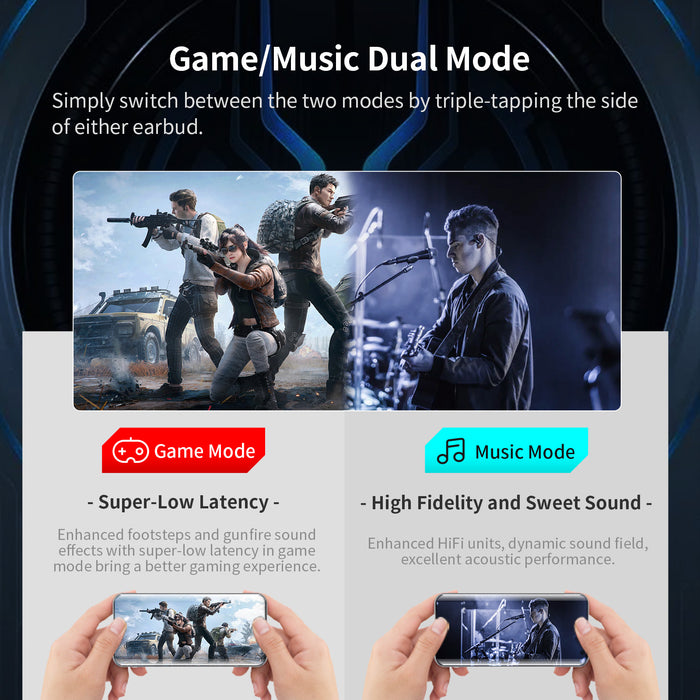 Edifier Hecate GT4 True Wireless Gaming Earbuds, Low Latency Bluetooth 5.2 Earphones, IP55 Dust and Water Resistance Headphones with RGB Light Game Mode Touch Control 28H Playtime