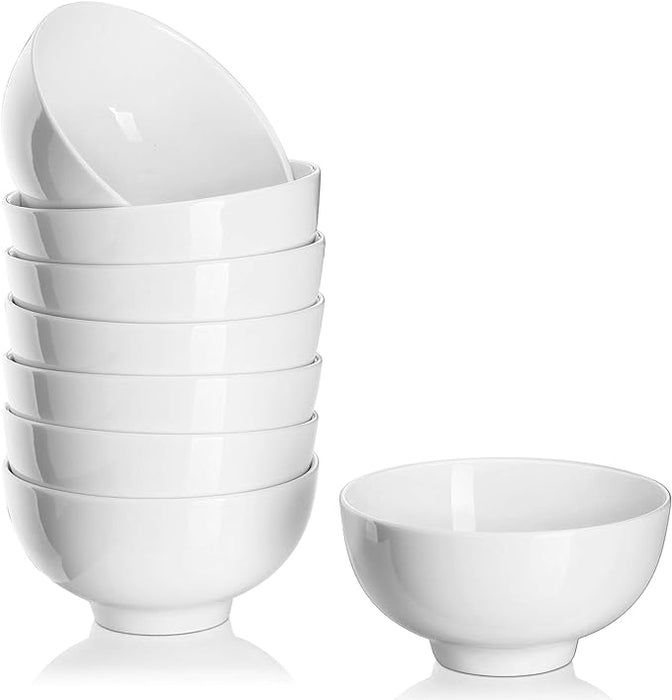 10 OZ Small Dessert Bowls - 4.5" Ceramic Cereal Bowls Set of 8- Dishwasher & Microwave Safe