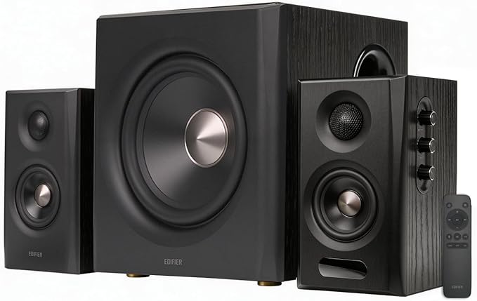 Edifier S355DB 2.1 Powered Bookshelf Speakers with 8" Wireless Subwoofer