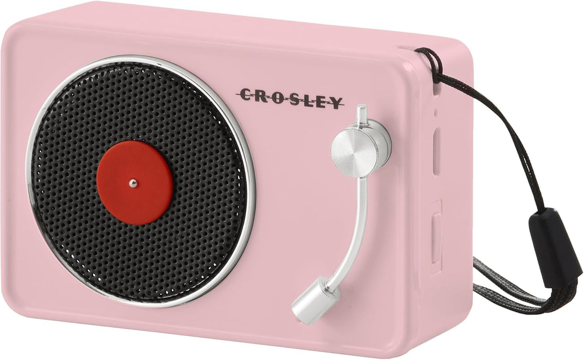 Crosley CR3029A-PI Portable Mini Turntable Bluetooth Speaker, Pink