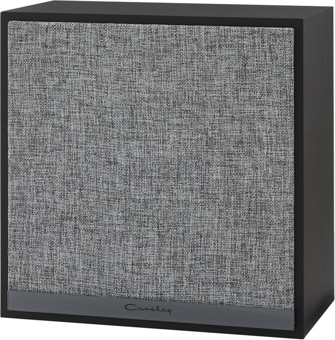 Crosley CR3111A-BK Cadence Cube Bluetooth Speaker, Black | Bluetooth In, Powered Active Speaker with 5.25" Woofer, and 1" Soft Dome Tweeter 80W Peak, Magnetic Speaker Grill