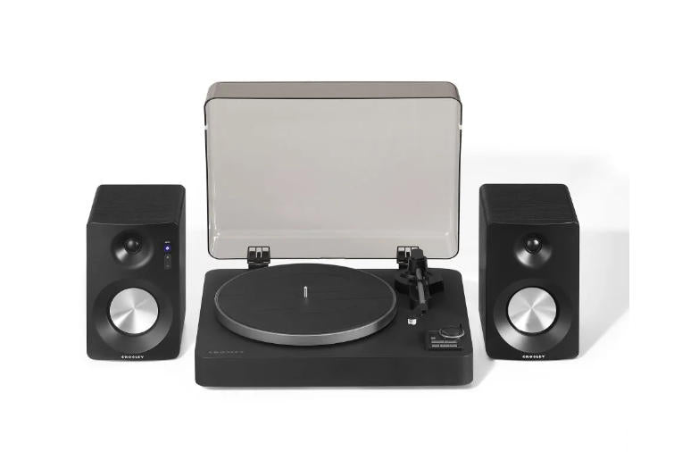 C300 Fully Automatic Turntable With S100 Speakers In Black