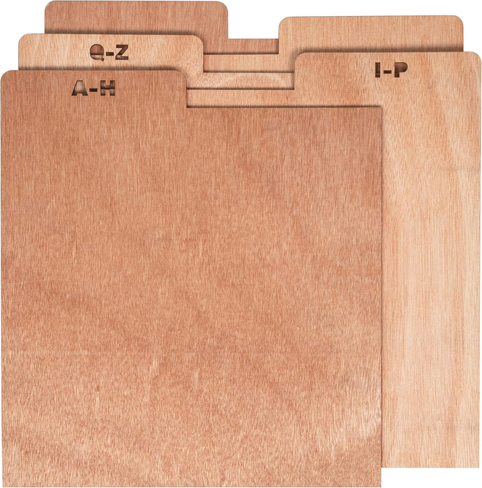 Crosley AC1045A-NA A-Z Wooden Crate Dividers (Set of 5), Natural