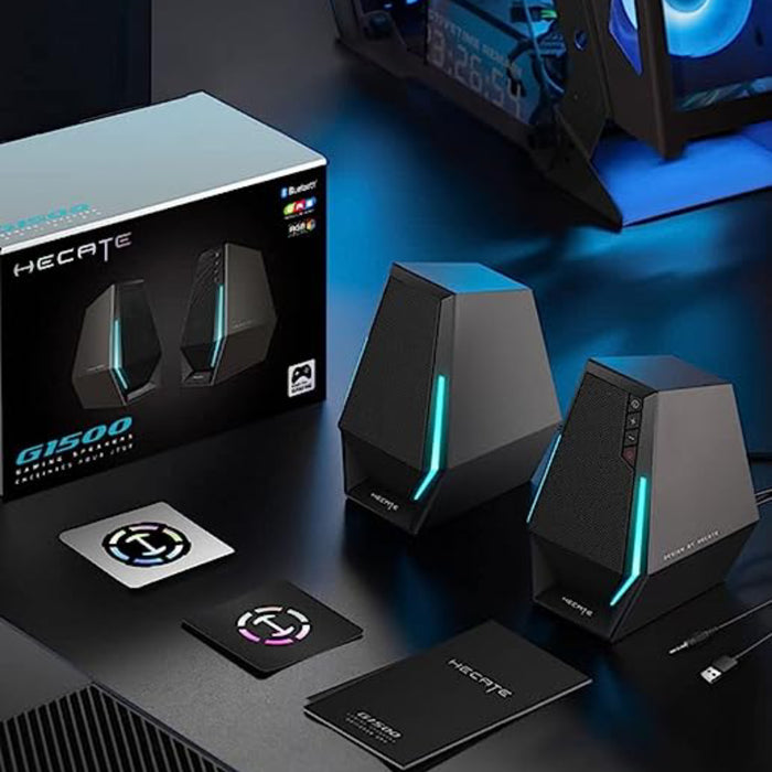 Edifier G1500 Computer Speakers, Hecate Gaming Speakers with RGB, Bluetooth 5.3, USB Input, 3.5mm AUX Input Supported