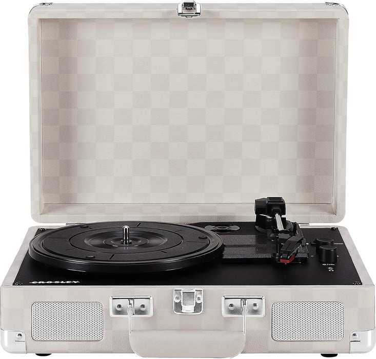 Cruiser Plus Record Player In Almond Checkerboard