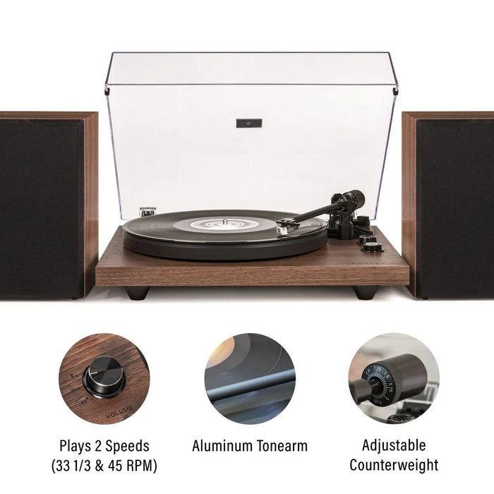 Crosley C62 Bluetooth Vinyl Record Player 120W Speakers