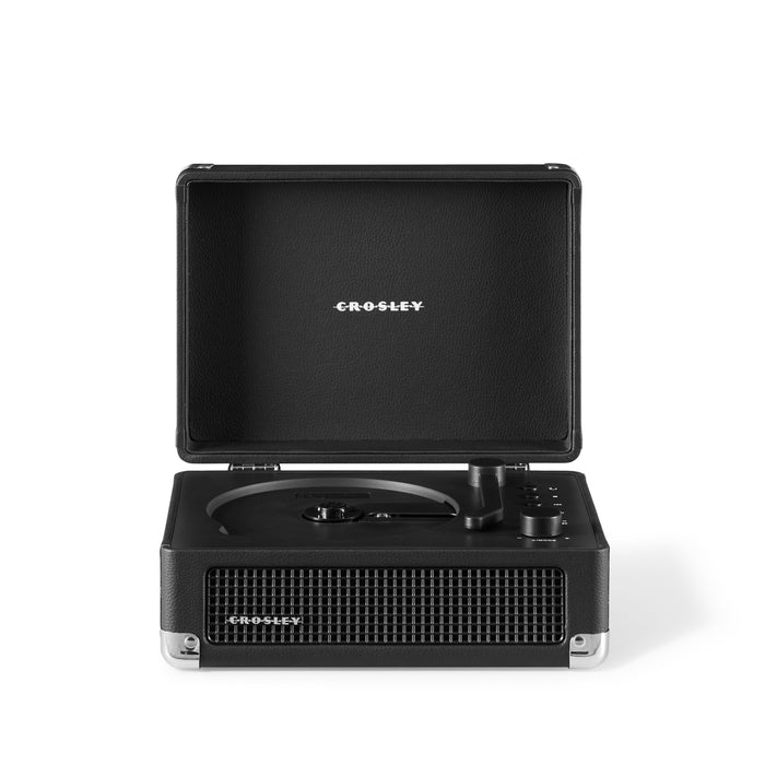 Crosley CR3505A-BK Cruiser Retro Portable CD Player with Stereo Bluetooth Speakers and FM Radio
