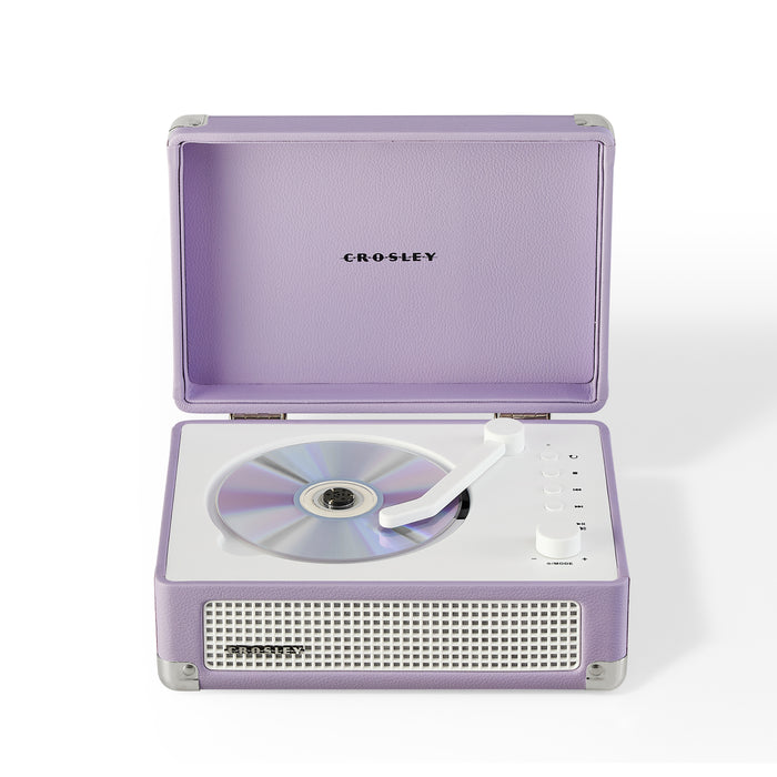 Crosley CR3505A-LN Cruiser Retro Portable CD Player with Stereo Bluetooth Speakers and FM Radio