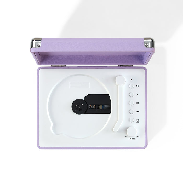 Crosley CR3505A-LN Cruiser Retro Portable CD Player with Stereo Bluetooth Speakers and FM Radio