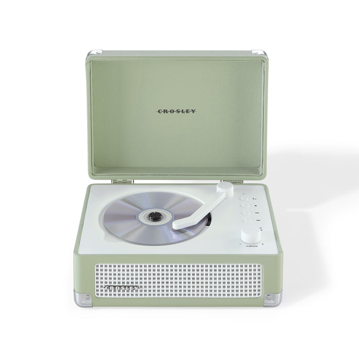 Crosley CR3505A-MT Cruiser Retro Portable CD Player with Stereo Bluetooth Speakers and FM Radio