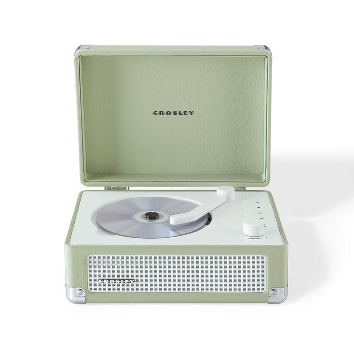 Crosley CR3505A-MT Cruiser Retro Portable CD Player with Stereo Bluetooth Speakers and FM Radio
