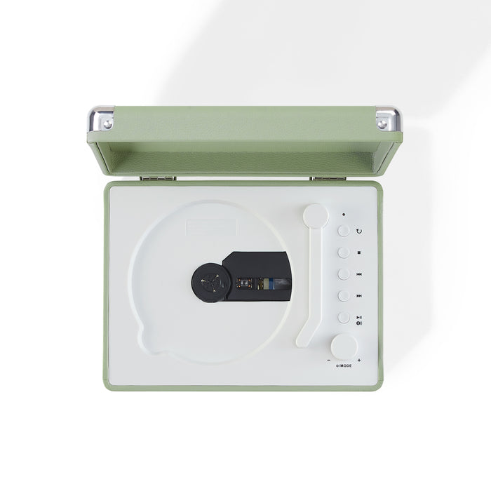 Crosley CR3505A-MT Cruiser Retro Portable CD Player with Stereo Bluetooth Speakers and FM Radio