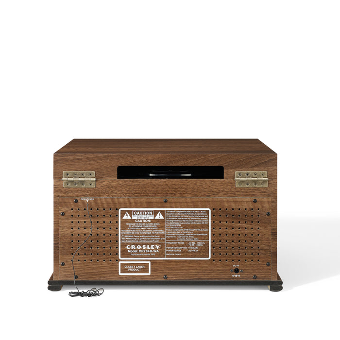 Crosley CR704B-WA Musician 3-Speed Turntable with Radio, CD/Cassette Player, Aux-in and Bluetooth