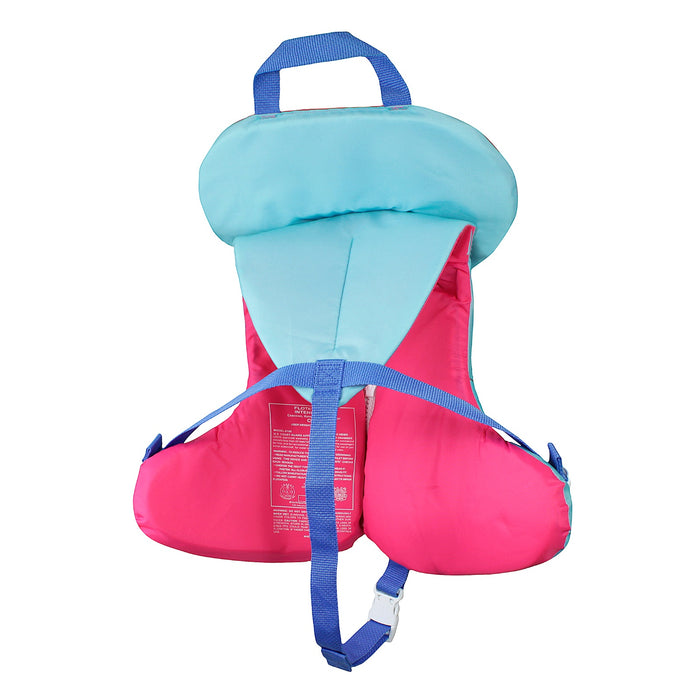 Stohlquist Child Life Vest, Type II PFD Personal Flotation Device for Boys Girls Boat Beach Pool Swim - Pink/Turquoise