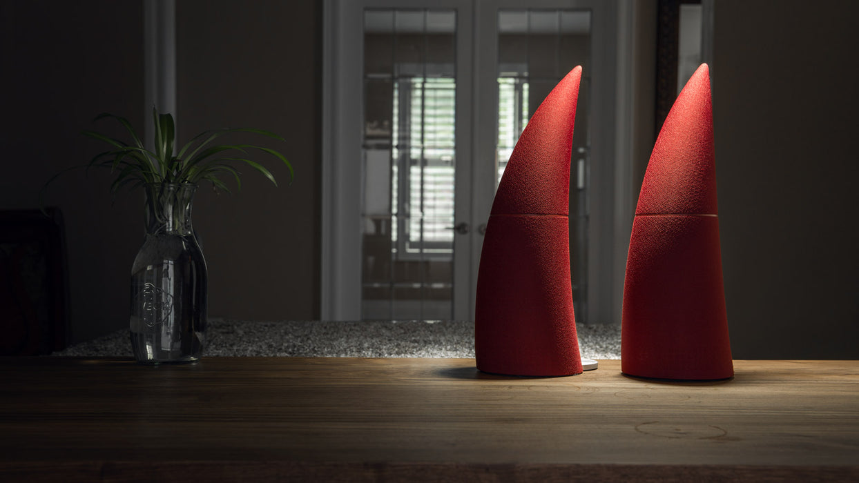 Edifier e30 Spinnaker 2.0 Bluetooth Speakers with Subwoofer Output - Burgundy