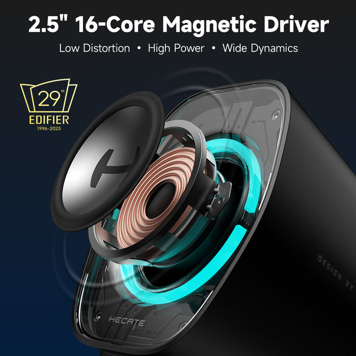 Edifier Edifier G1000 II Desktop Computer Speakers for Gaming, 2.5" Full-Range Driver & Enhanced Bass, Bluetooth 5.4 USB-C AUX, 9 Dynamic RGB Lighting Modes for PC