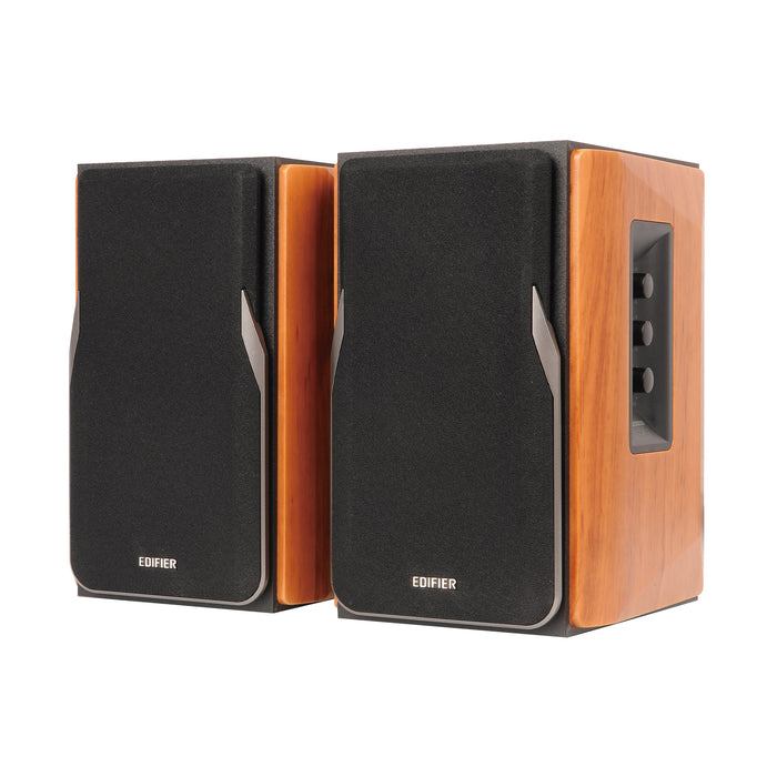 Certified Refurbished Edifier R1380T Powered Bookshelf Speakers, 2.0 Stereo Active Near Field Monitors, Studio Monitor Speaker, 42 Watts RMS - Wood (Pair)