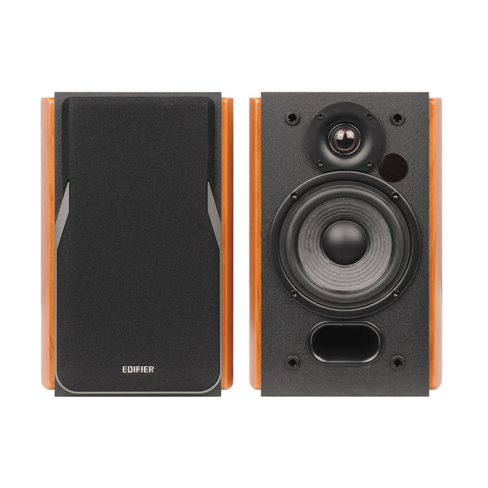 Certified Refurbished Edifier R1380T Powered Bookshelf Speakers, 2.0 Stereo Active Near Field Monitors, Studio Monitor Speaker, 42 Watts RMS - Wood (Pair)