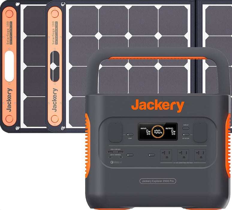 Jackery Solar Generator 2000 Pro with Solar Panel