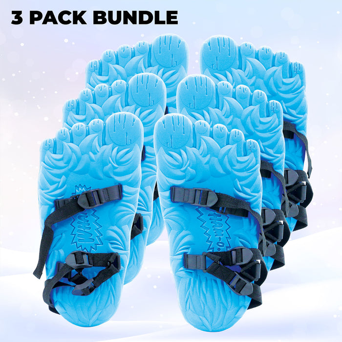 Wham-O Snowshoes - Giant Yeti Shaped Snow Shoes (Blue)