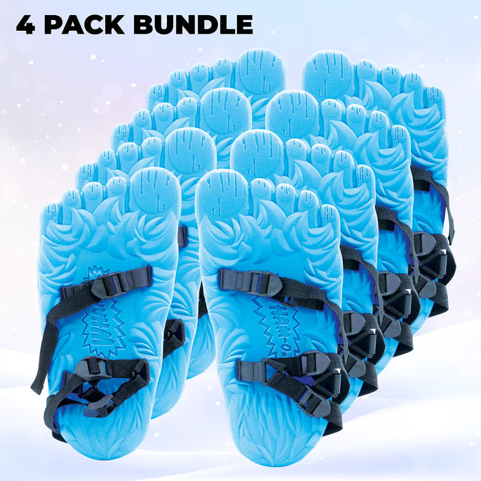 Wham-O Snowshoes - Giant Yeti Shaped Snow Shoes (Blue)