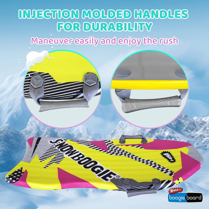 Wham-O Snowboogie Air Thunder 40" Single Rider Snow Sled (Yellow Pink)