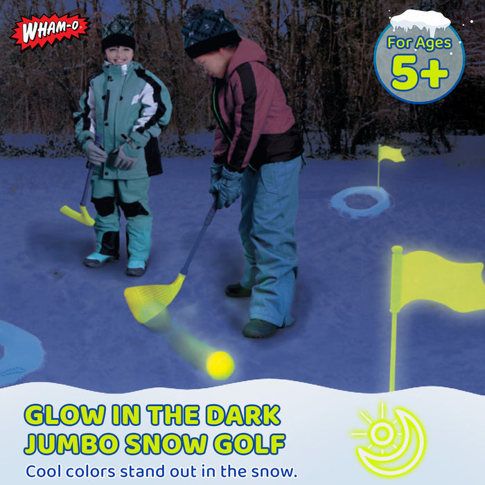 Wham-O Jumbo Snow Golf Kit (Glow In The Dark)