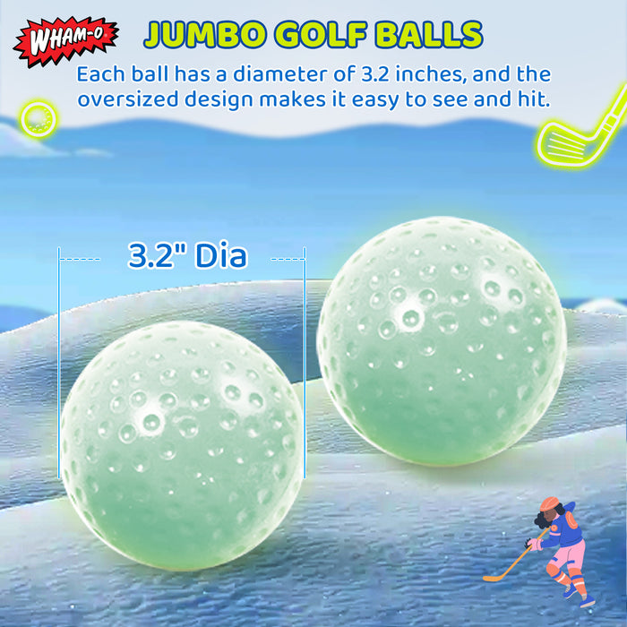 Wham-O Jumbo Snow Golf Kit (Glow In The Dark)