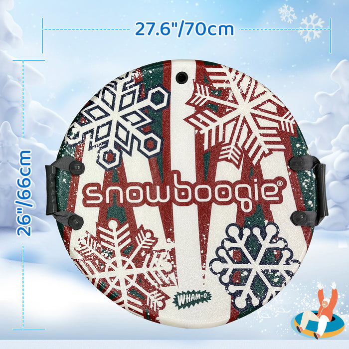 Wham-O Snowboogie Snow Sled - 26" Single Rider Winter Air Disc Sled (Orange/Red)