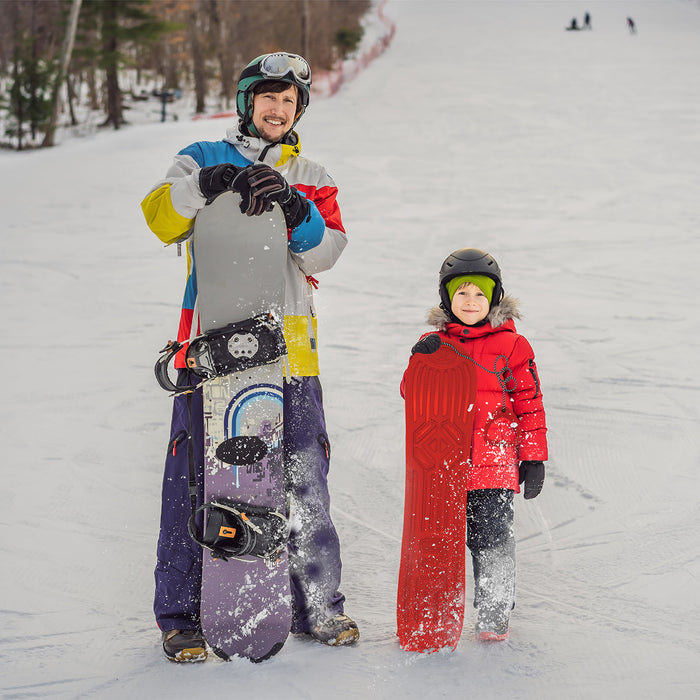 Wham-O Snow Boogie Snowboard 105 - Single Rider Snowboard (Red)