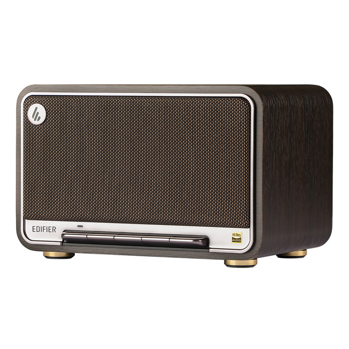 Certified Refurbished Edifier D32 Tabletop Bluetooth Speakers, Portable Retro Wireless Speaker, 60W RMS Wi-Fi and Bluetooth Sound System Compatible with AirPlay2, Multi-Point Connection, 11 Hours Playtime