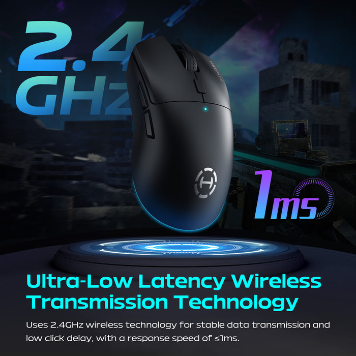 Edifier G3M PRO Wireless Gaming Mouse, Tri-Mode 2.4G/USB-C/Bluetooth Mouse Gaming, 26000 DPI, Rechargeable Wireless Computer Mouse for Laptop PC Mac