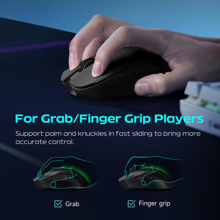 Edifier G3M PRO Wireless Gaming Mouse, Tri-Mode 2.4G/USB-C/Bluetooth Mouse Gaming, 26000 DPI, Rechargeable Wireless Computer Mouse for Laptop PC Mac