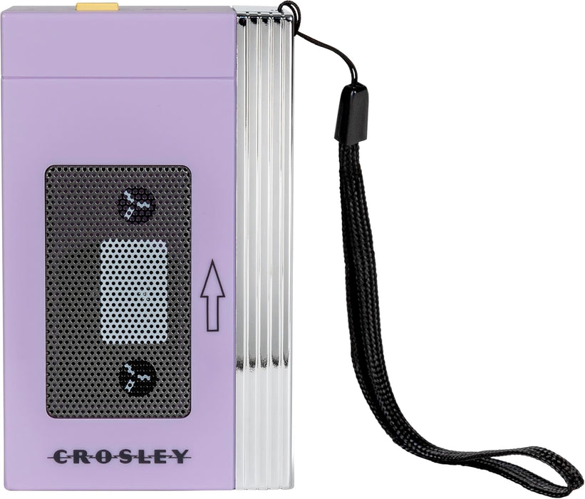 Crosley CR3047A-LN Mini Retro 80s Portable Bluetooth Speaker, Lavender | Retro 80's-Inspired Design, Speaker Only - Does Not Play Cassette Tapes, Bluetooth In, Rechargeable Lithium-Ion Battery